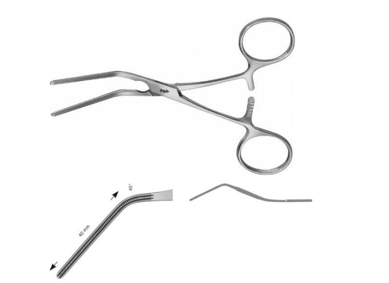 ДЕ’БЕКІ БУЛЬДОГ ЗАТИСКАЧ КРУГ. РУЧК. 45°125MM